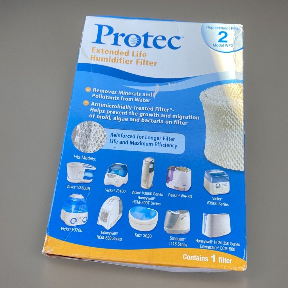 Protec WF2 Extended Life Humidifier Filter Replacement Vicks Honeywell New